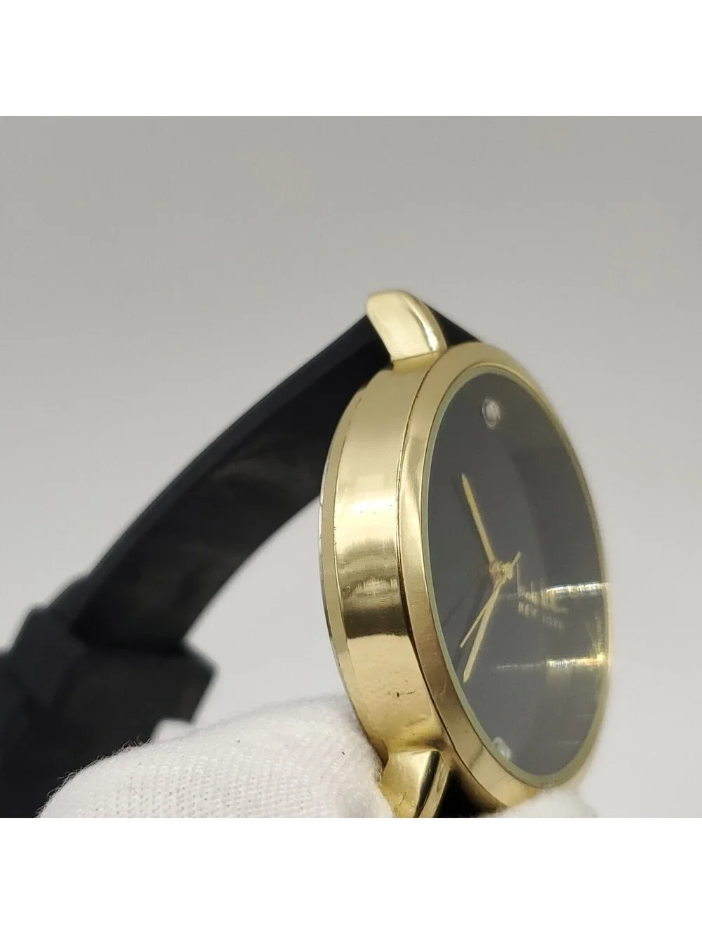 Nicole Miller New York Black Dial Womens Watch 38mm New Battery